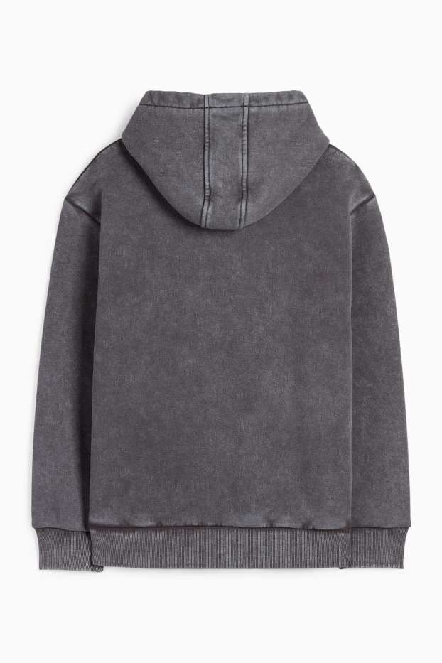 Enfants garçons - Tête de mort - sweat à capuche - gris foncé