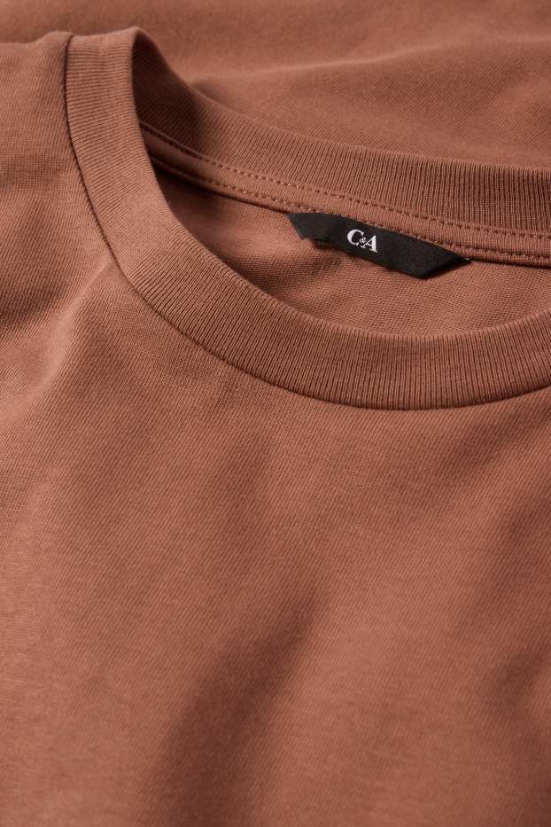 Hommes - T-shirt - oversize - marron