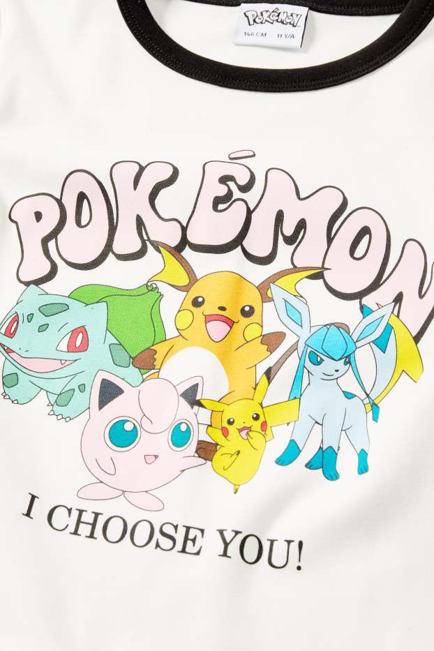 Children Girls - Pokémon - short sleeve T-shirt - white