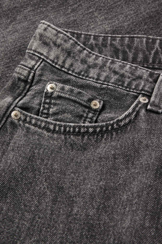 Dames - Barrel jeans - mid waist - jeansgrijs
