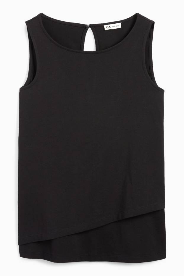 Damen - Still-Top - schwarz