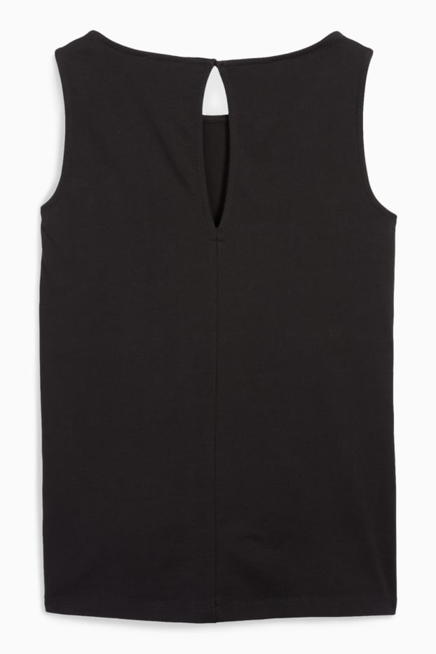 Damen - Still-Top - schwarz