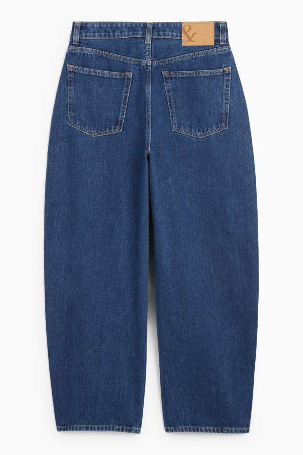 Dámské - Barrel jeans - mid waist - džíny - modré