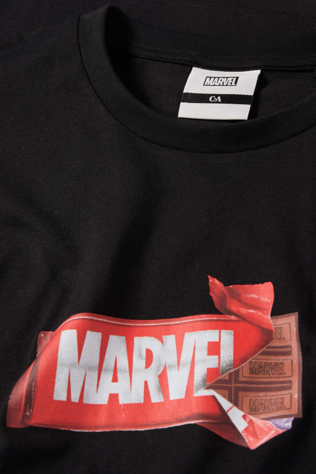 Men - T-shirt - oversized - Marvel - black