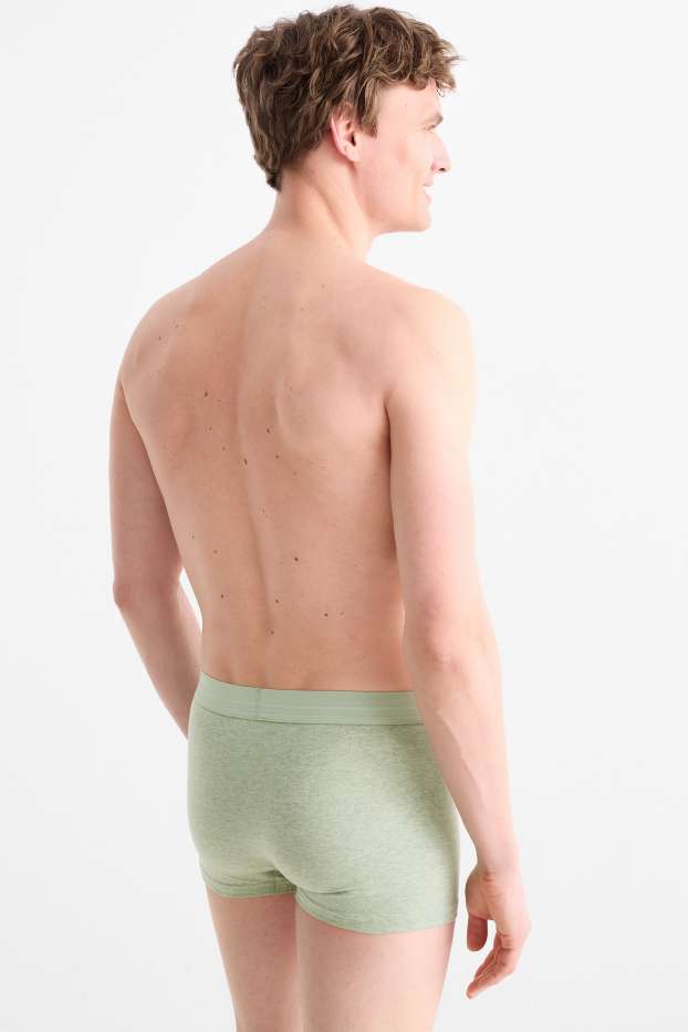 Heren - Set van 5 - trunks - lichtgroen