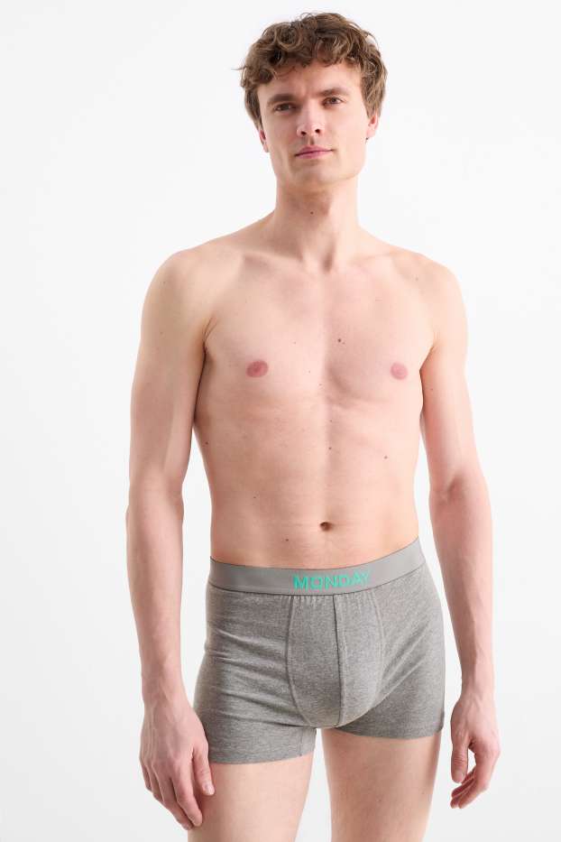 Hommes - Lot de 7 - boxers - gris chiné