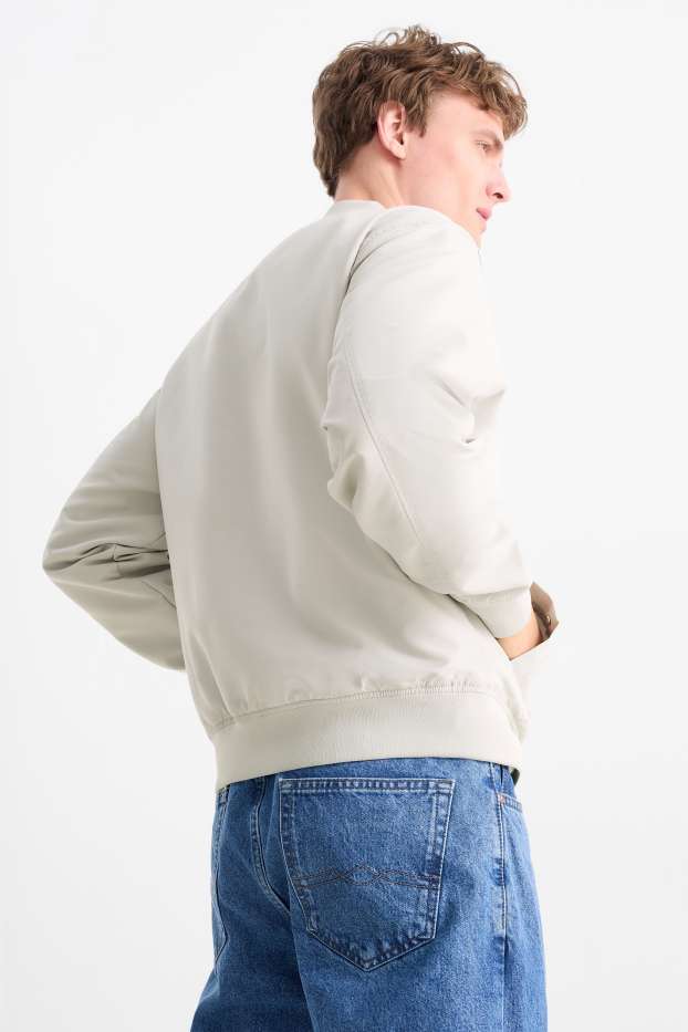 Men - Bomber jacket - light gray