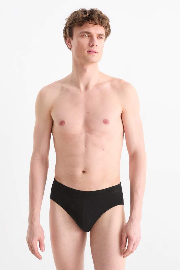 Herren - Multipack 3er - Slip - schwarz