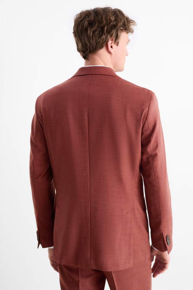 Men - Mix & match tailored jacket - regular fit - Flex - dark red