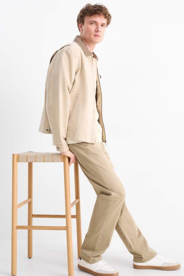 Hommes - Pantalon - regular fit - beige