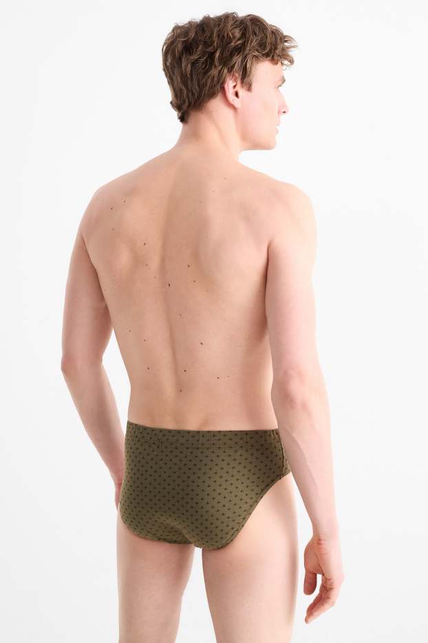 Uomo - Confezione da 3 - slip - verde scuro