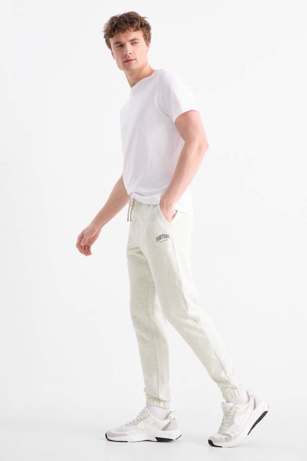 Herren - Jogginghose - hellgrau-melange