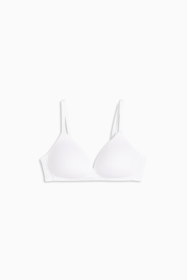 Donna - Reggiseno senza ferretti - imbottito - LYCRA® - bianco