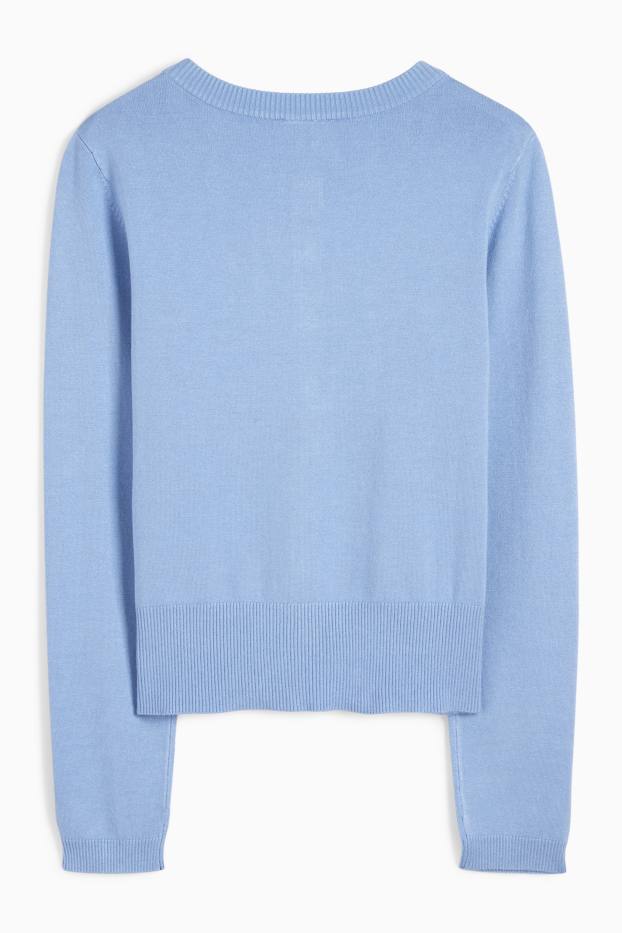 Women - Cardigan - light blue