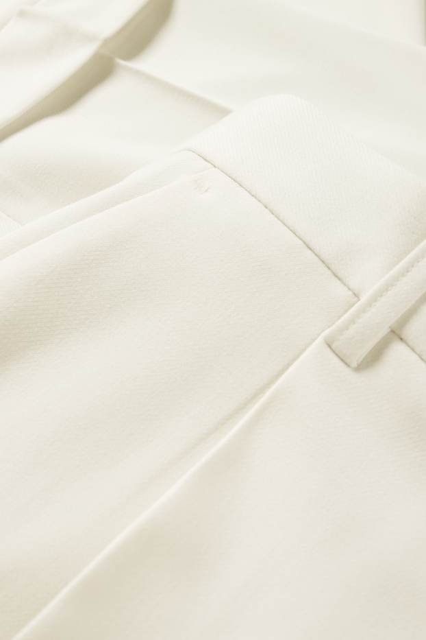 Mężczyźni - Spodnie modułowe - slim fit - Flex - kremowobiały