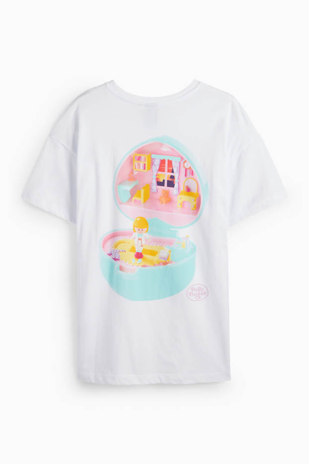 Damen - T-Shirt - Polly Pocket - weiß