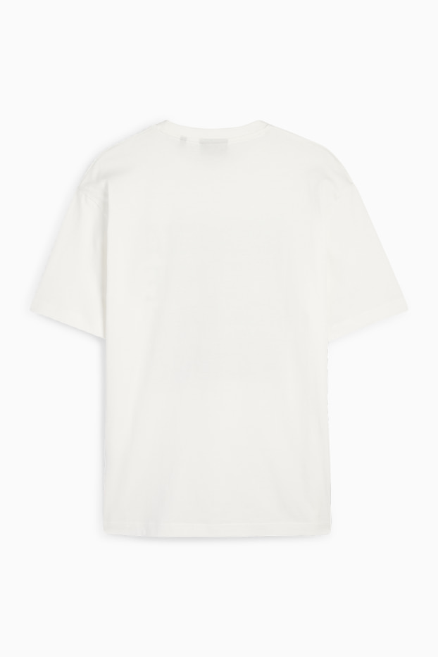 Heren - T-shirt - regular fit - wit