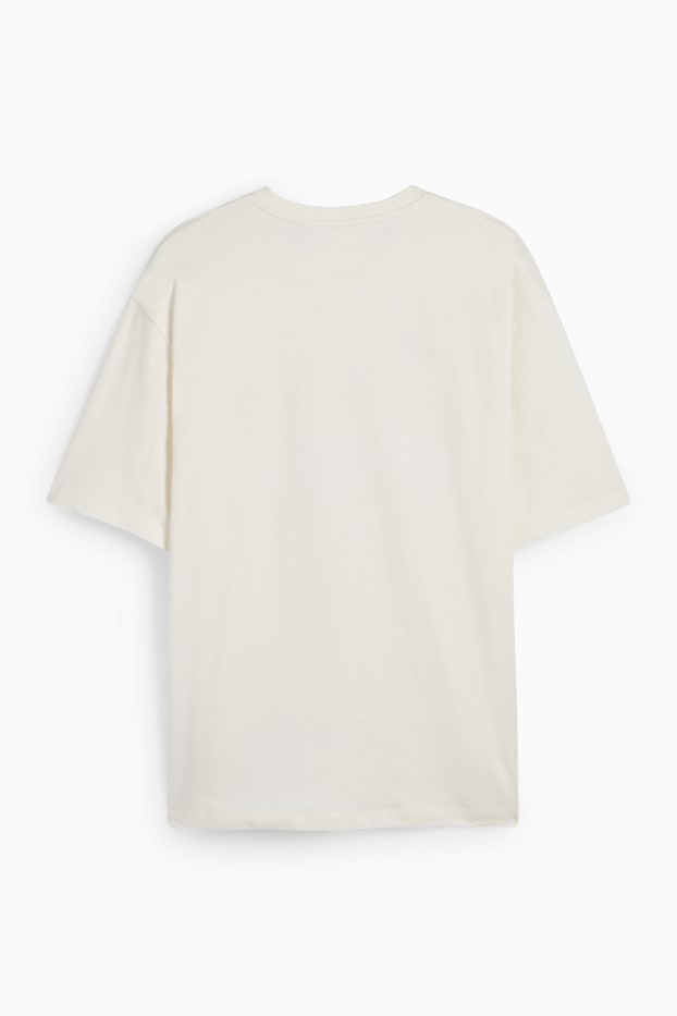 Herren - T-Shirt - Oversized - Nirvana - cremeweiss