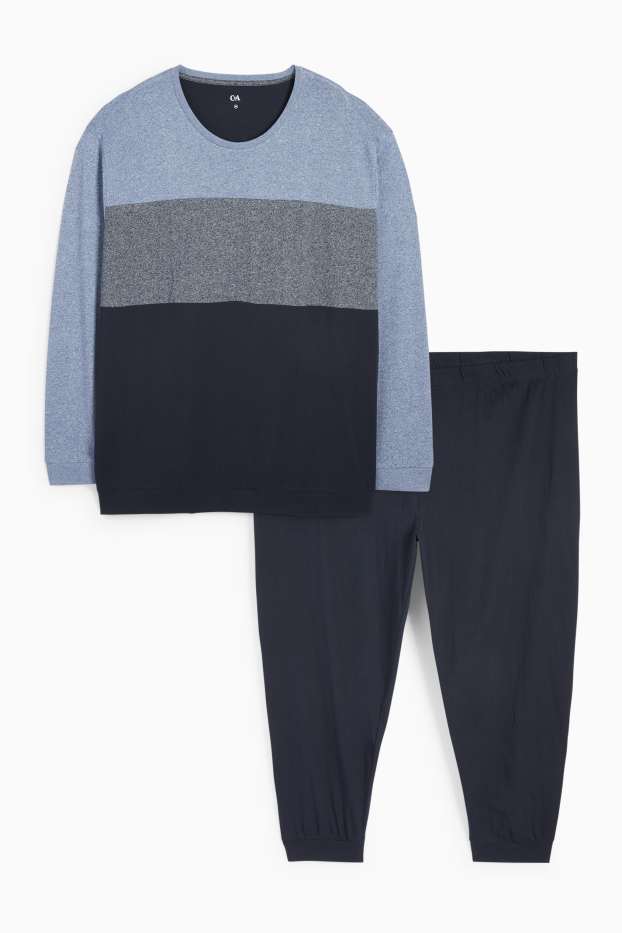 Herren - Pyjama - dunkelblau