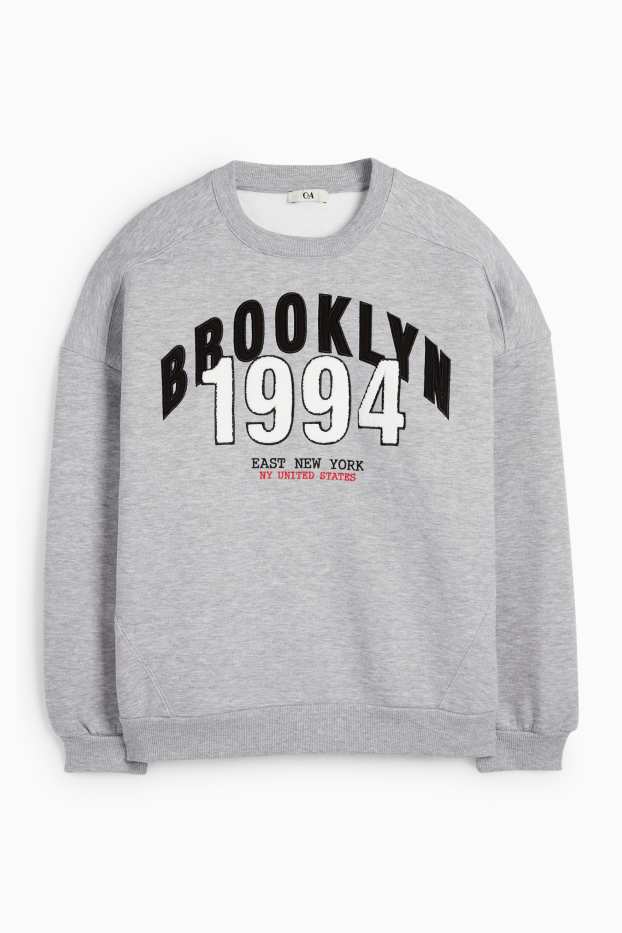 Femmes - Sweat - gris clair chiné
