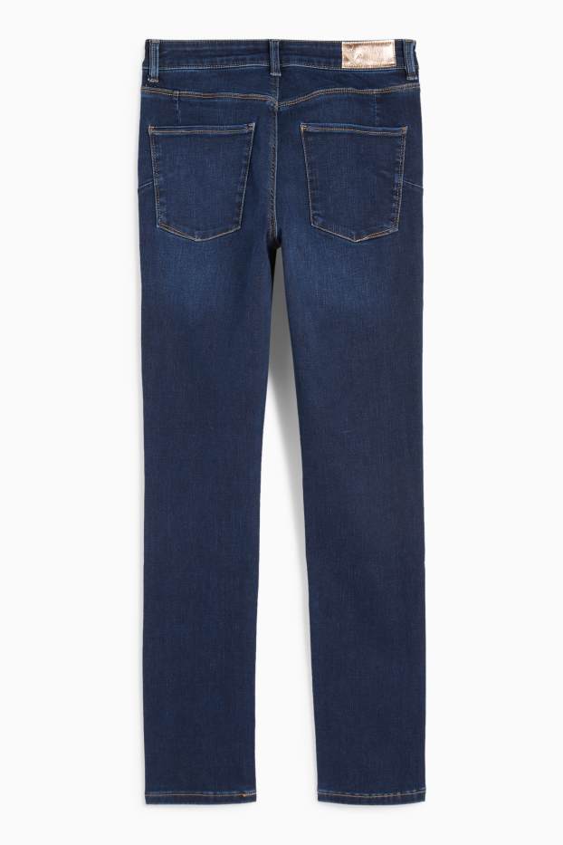 Damen - Slim Jeans - Mid Waist - Shaping-Jeans - LYCRA® - jeansblau