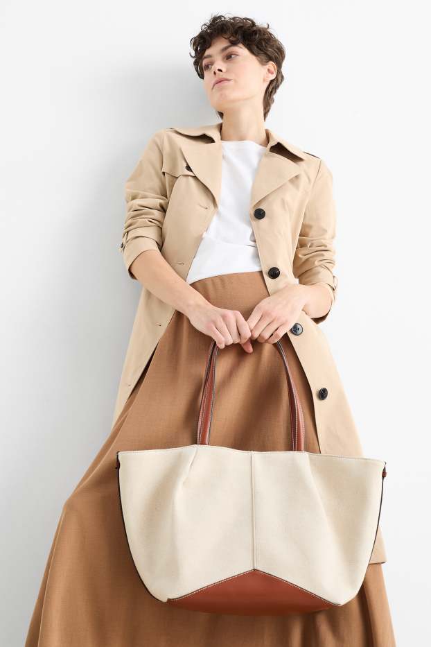 Donna - Shopper grande - bianco crema