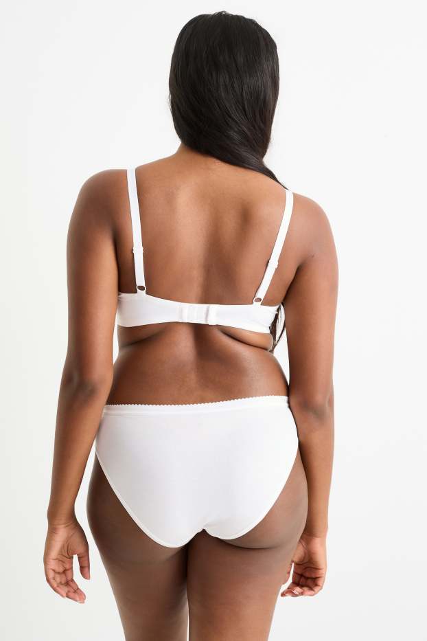 Donna - Reggiseno senza ferretti - imbottito - LYCRA® - bianco