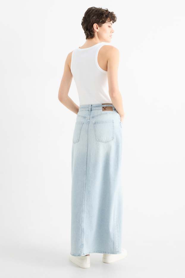 Femei - Fustă de blugi - denim-albastru deschis