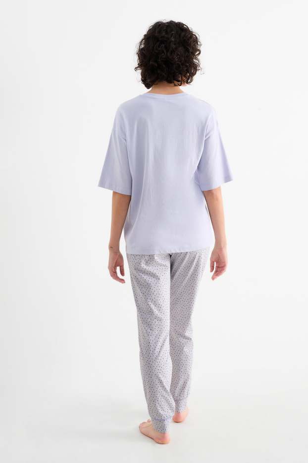 Damen - Pyjama - flieder