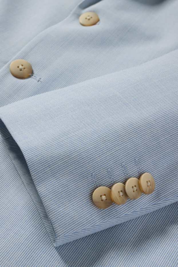 Hommes - Veste de costume - slim fit - Flex - à rayures - bleu clair