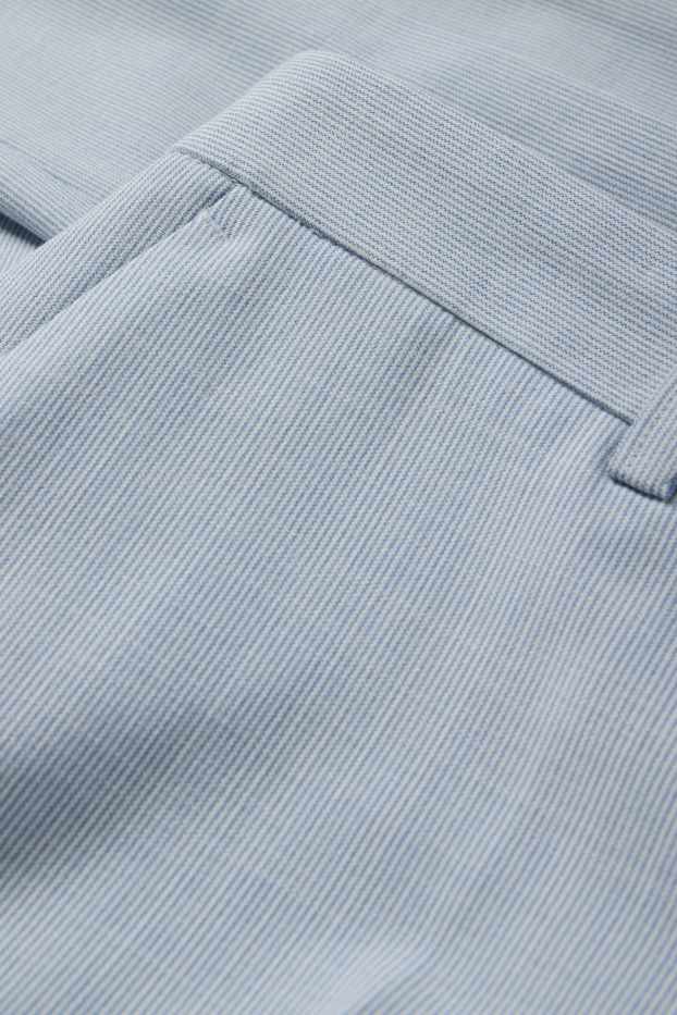 Herren - Baukasten-Hose - Slim Fit - Flex - gestreift - hellblau