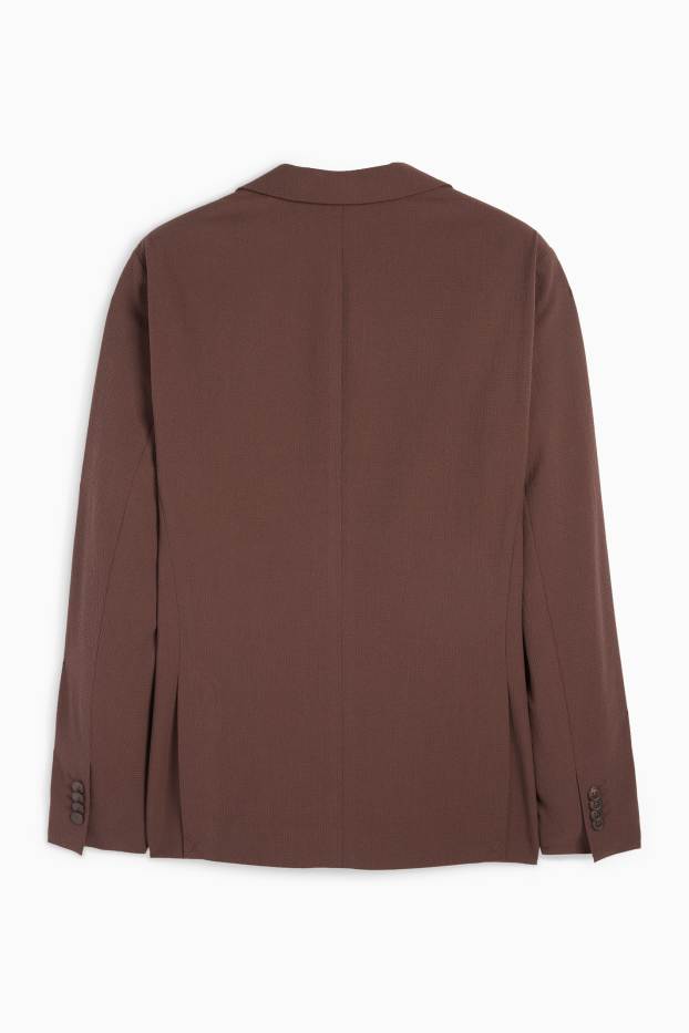 Uomo - Giacca coordinabile - slim fit - marrone scuro