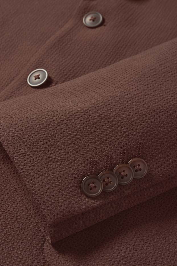 Uomo - Giacca coordinabile - slim fit - marrone scuro