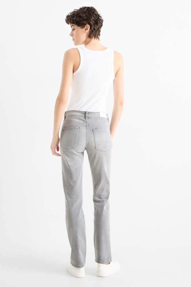 Dona - Straight jeans - mid waist - LYCRA® - texà gris clar