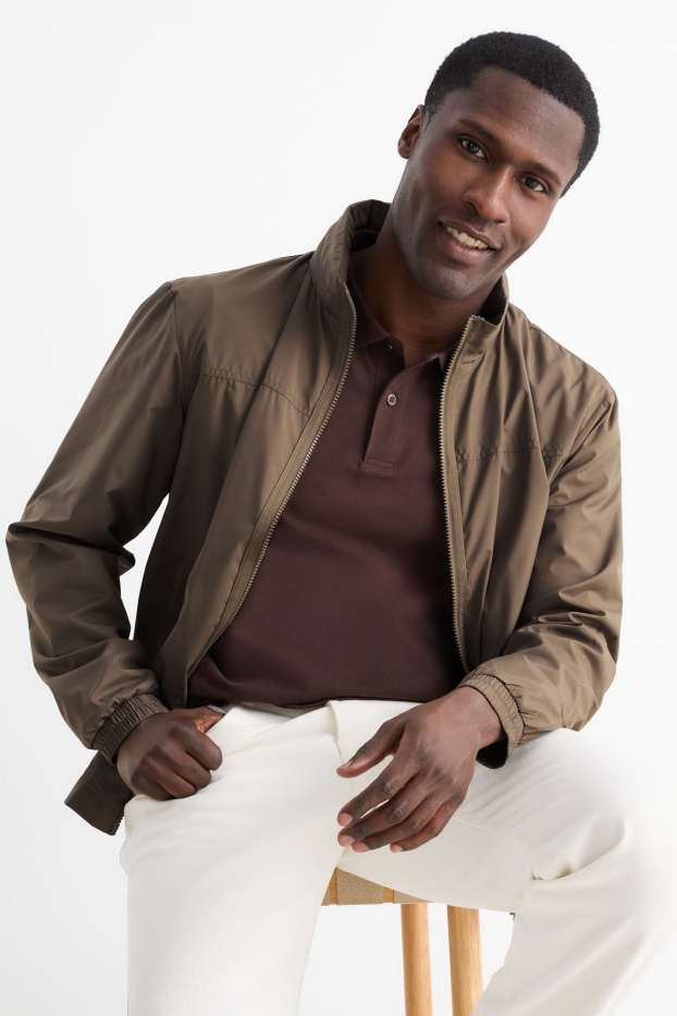 Home - Jaqueta amb caputxa - resistent a l’aigua - marró