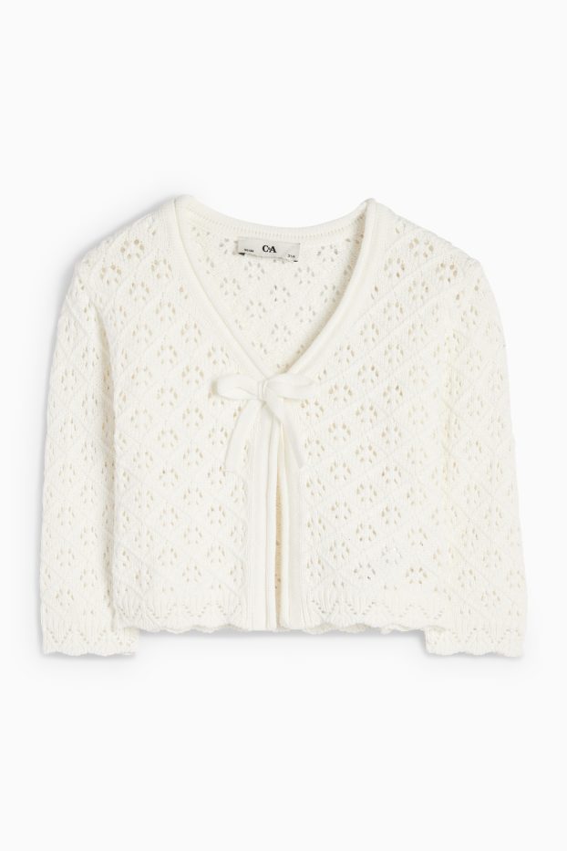Children Girls - Cardigan - cremewhite