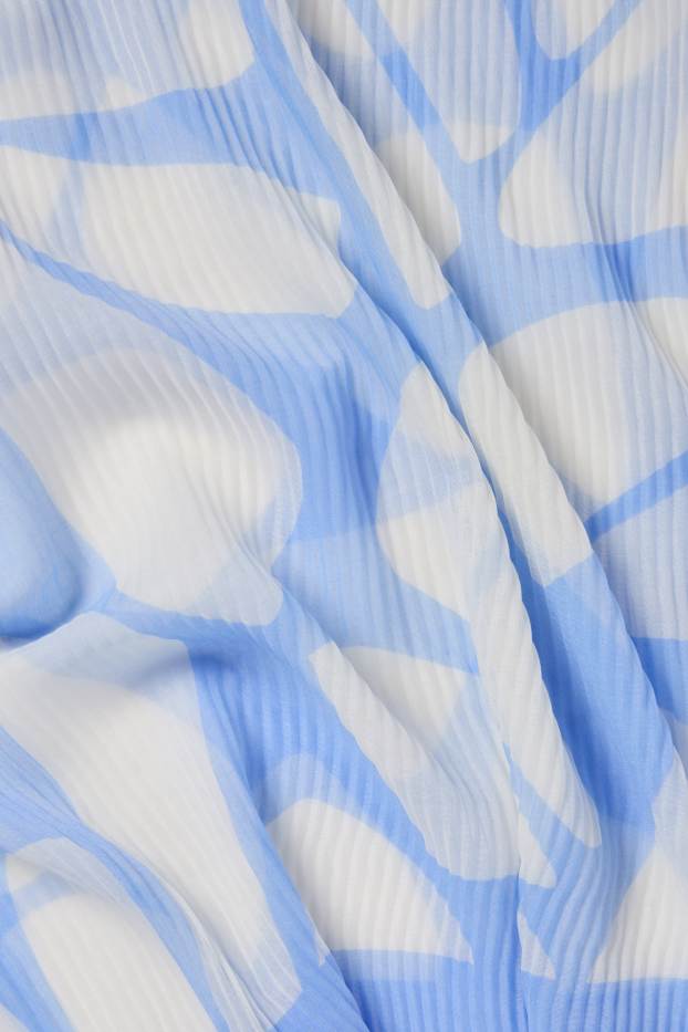 Dona - Mocador prisat - estampat - blau clar