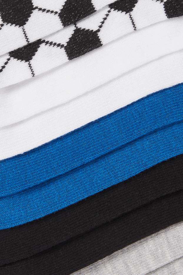 Nen - Paquet de 5 - futbol - mitjons amb dibuix - blau