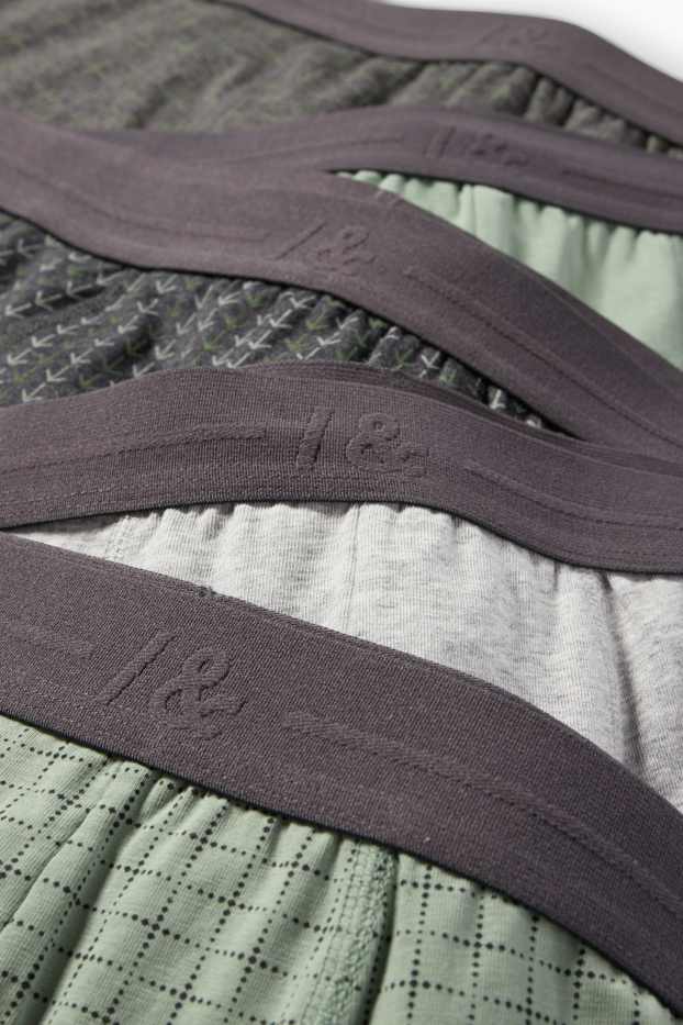 Hommes - Lot de 5 - boxers - vert