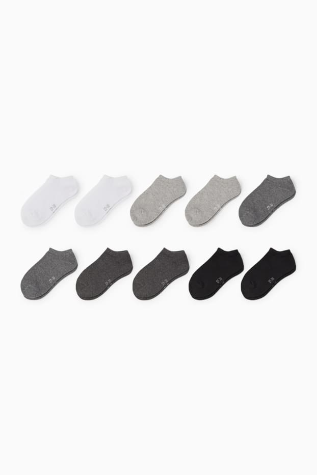 Children Boys - Multipack of 10 - trainer socks - gray