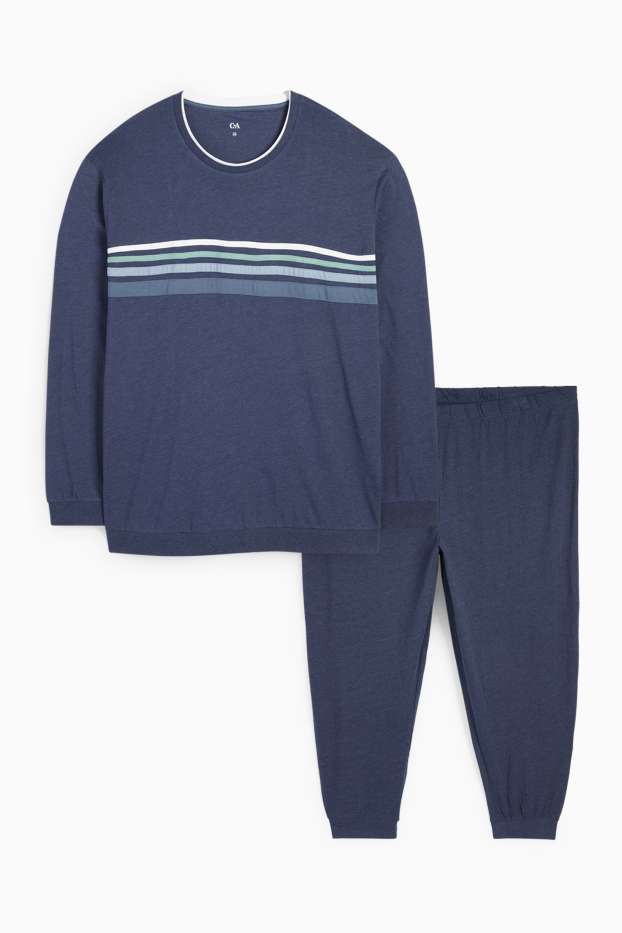 Herren - Pyjama - dunkelblau
