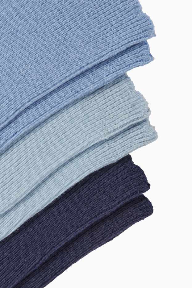 Femmes - Lot de 3 paires - chaussettes - bleu