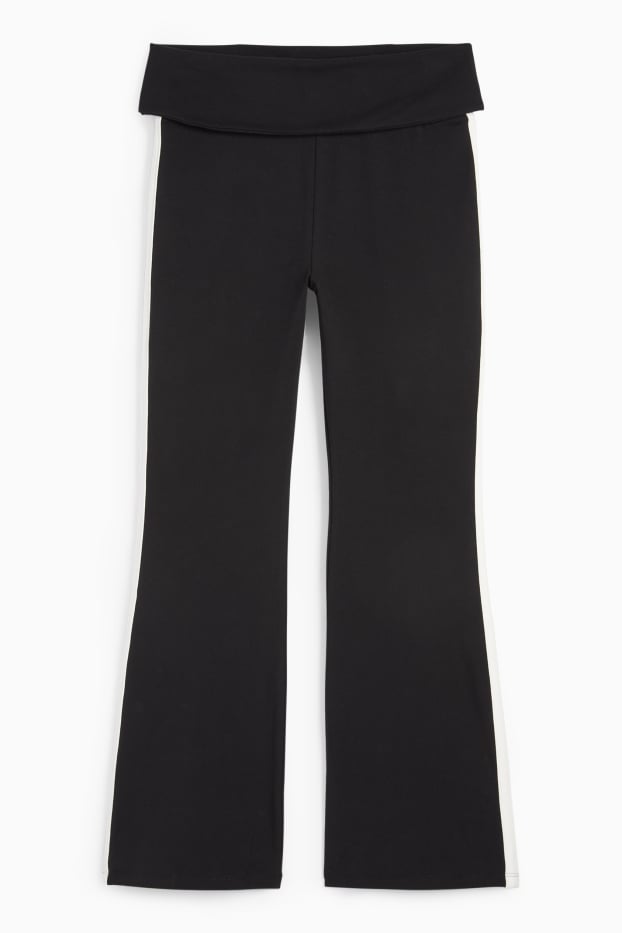 Bambine - Leggings svasati - nero