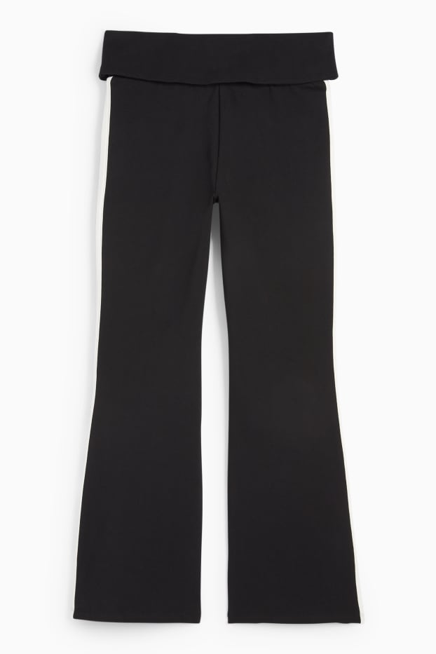 Bambine - Leggings svasati - nero