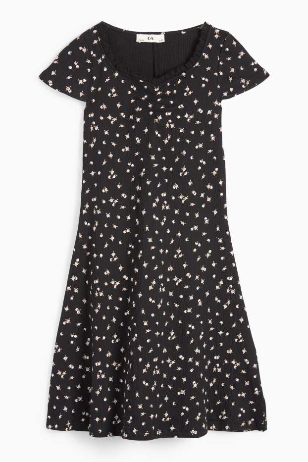 Nena - Vestit - de flors - negre