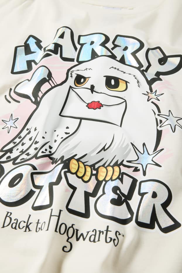 Kinder Mädchen - Harry Potter - Kurzarmshirt - cremeweiß