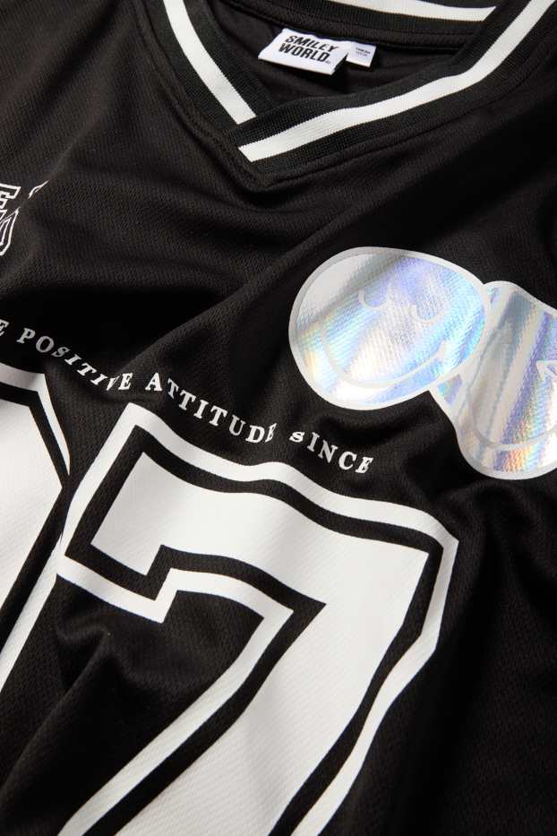 Děti - dívky - SmileyWorld® - tričko s krátkým rukávem - černá