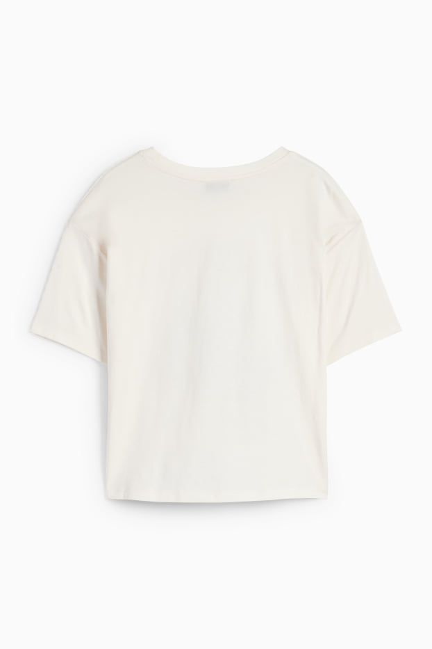 Enfants filles - Chevaux - T-shirt - blanc crème