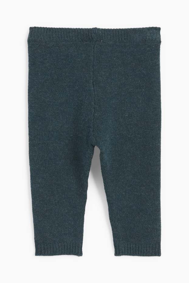 Neonati  - Pantaloni in maglia per neonati - blu scuro