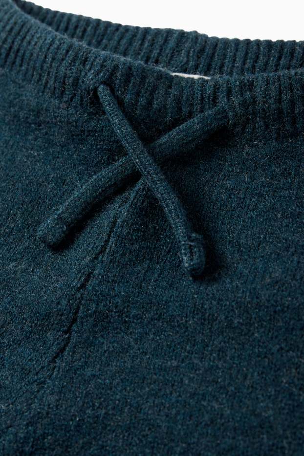 Neonati  - Pantaloni in maglia per neonati - blu scuro